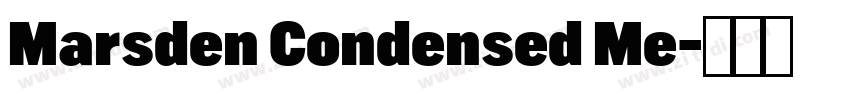 Marsden Condensed Me字体转换